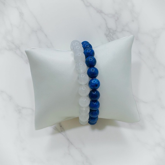 Ice & Water Beaded 8mm Beads Bracelet - Picture 1 of 6